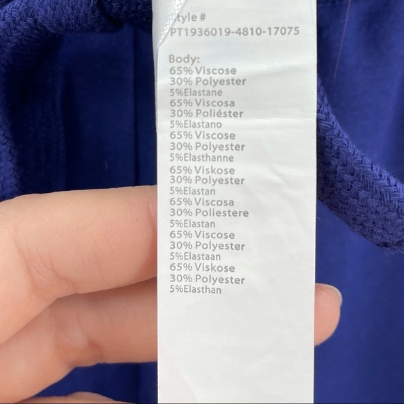 NWT Fabletics 1X (16-18) Daria Jogger Pants Navy - Picture 9 of 12